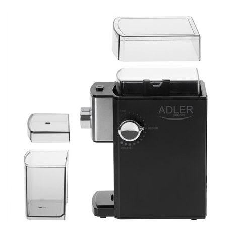 Adler | AD 4448 | Coffee Grinder | 300 W | Coffee beans capacity 250 g | Number of cups 12 per container pc(s) | Black - 4